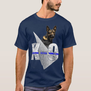 Camiseta Agente Policial K9 Cachorro Policial - Linha Azul 