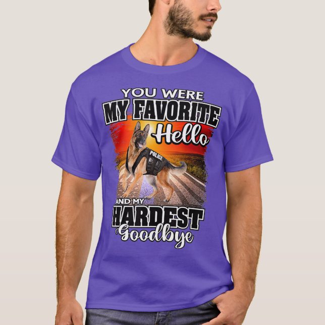 Camiseta Agente Policial K9 Cachorro Thin (Frente)