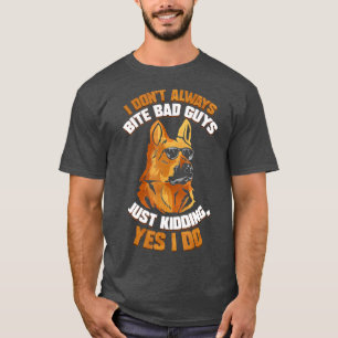 Camiseta Agente Policial K9, não mordo alemão