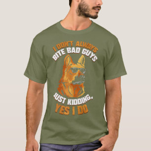 Camiseta Agente Policial K9 Não Mordo Prêmio Alemão