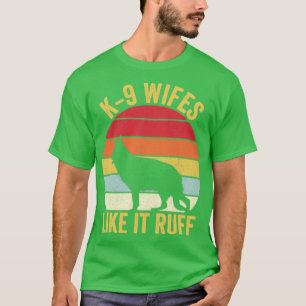 Camiseta Agente Policial K9 Policial Cachorro Vintage K9 Es