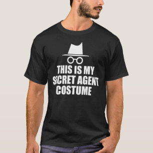 Camiseta Agente Secreto Design Inspetor Spy Costume Spy