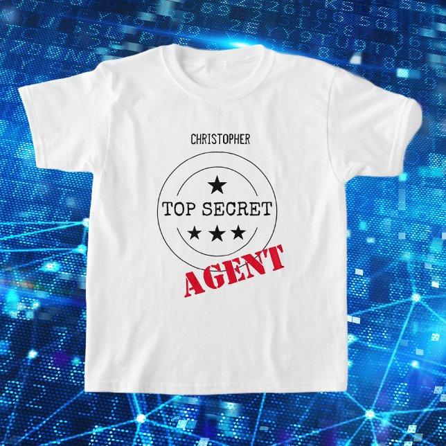 Camiseta Agente Secreto Monograma (Criador carregado)