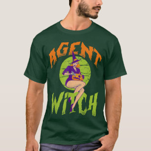 Camiseta Agente Witch, agente engraçado Halloween
