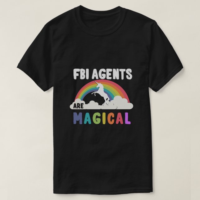 Camiseta Agentes do Fbi são mágicos (Frente do Design)