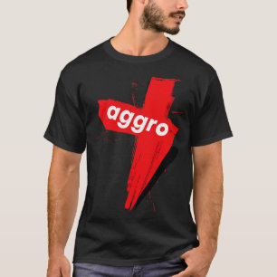 Camiseta Aggro Agravação Comportamento Agressivo Palavras Q