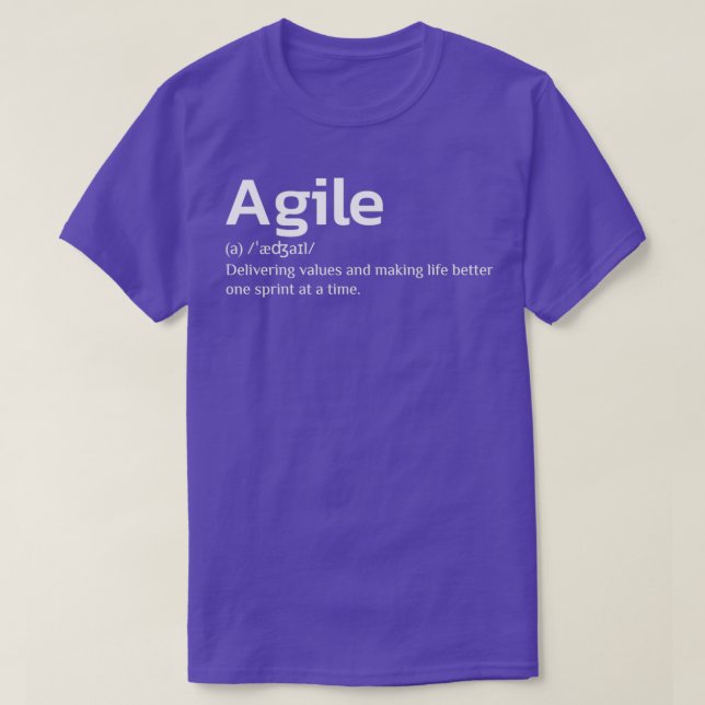 Camiseta Agile delivering values and making life better (Frente do Design)