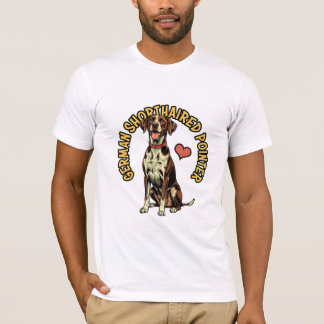 Camiseta Agile Hunter: Camisa-T de Ponteiro Alemão Curto