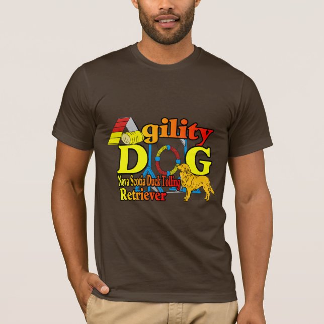 Camiseta Agilidade do Retriever de Toleragem de Pato da Nov (Frente)