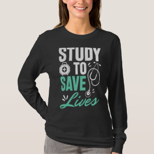 Camiseta Agir Como O Médico Que Você Quer Tornar-Se Cuidado