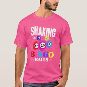 Camiseta Agitando A Loteria De Jogo Do Casino Bingo Balls