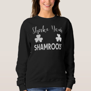 Camiseta Agite seu Dia de São Patrício de Shamrocks Irlandê