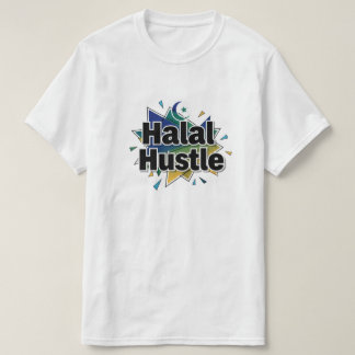 Camiseta 	Agito Halal — Trabalhe duro, Permaneça Halal		