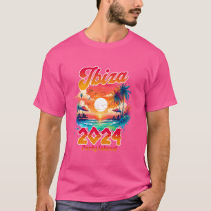 Camiseta Aglomeração de férias na Ilha do Partido Ibiza 202