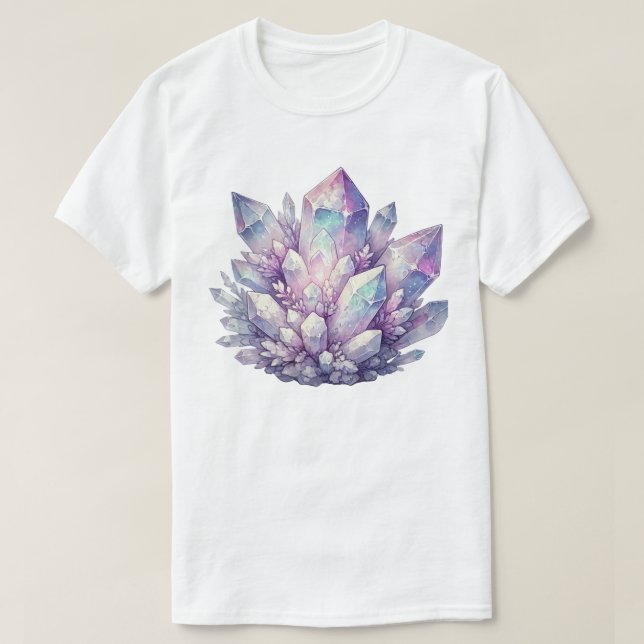 Camiseta Aglomerado de Quartzo Pastel (Frente do Design)