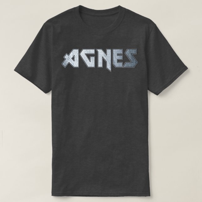 Camiseta Agnes de metais pesados (Frente do Design)