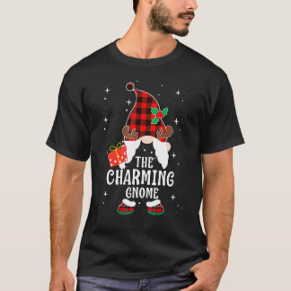 Camiseta Agnome Encantador Família Correspondente Xadrez Bú
