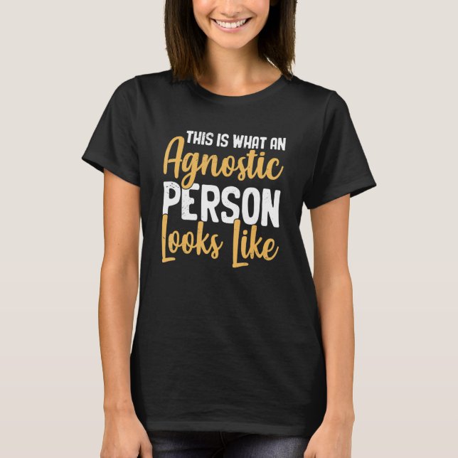 Camiseta Agnostic Science Agnostic Christian Agnostic G (Frente)