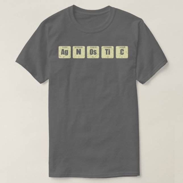 Camiseta Agnóstico (Frente do Design)
