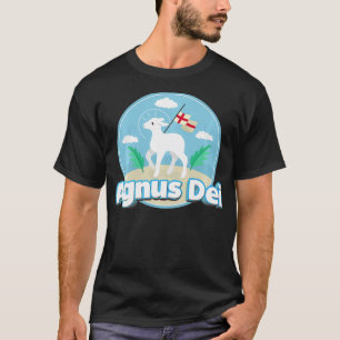 Camiseta Agnus Dei Lamb Deus Tradicional Massa Latina Catól