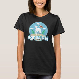 Camiseta Agnus Dei Lamb Deus Tradicional Massa Latina Catól