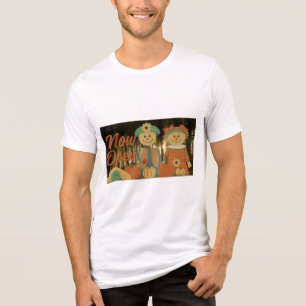Camiseta Agora Aberto Cenário de Colheita de Outono Dia de