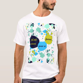 Camiseta Agora Cores Passado e Futuro! Turquoise Green Spla