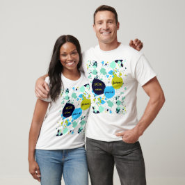 Camiseta Agora Cores Passado e Futuro! Turquoise Green Spla