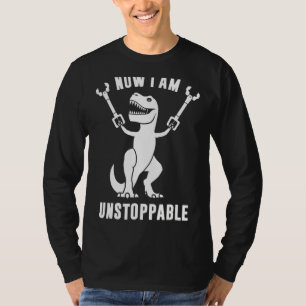 Camiseta Agora Eu Sou Ilimitada Engraçado T Rex