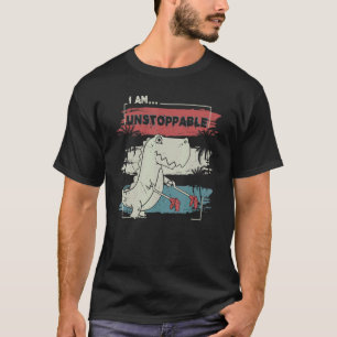 Camiseta Agora Eu Sou Ilimitada Rex Dinossaur Rex Cute Vint
