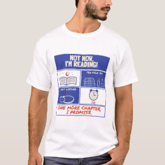 Camiseta Agora Não, Estou Lendo Amante Do Livro Retro Riso