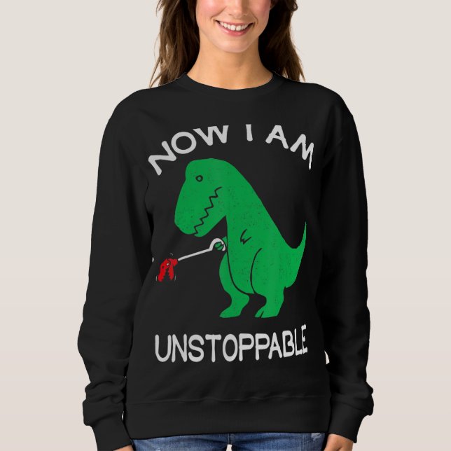 Camiseta Agora Sou Incessível, Engraçado T Rex (Frente)