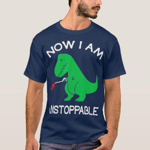 Camiseta Agora sou incontrolávelDinossauro TRex engraçado