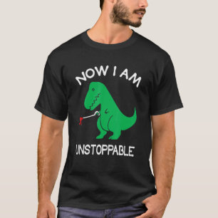 Camiseta Agora, sou um Dinossauro Engraçado Implacável