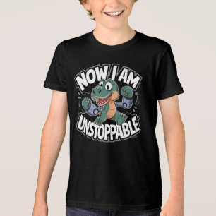 Camiseta Agora sou um T-Rex Engraçado e Implacável com Braç