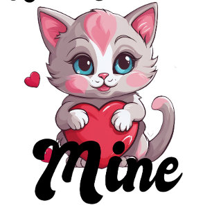 Camiseta Agora você é meu adorável Namorados Kitten