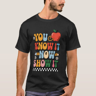 Camiseta Agora Você Sabe Mostrar Teste do Professor Dia do