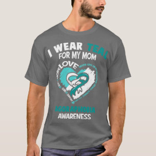 Camiseta Agorafobia Consciência Eu Visto Teal Para Meu Cora