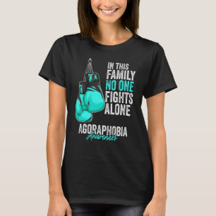Camiseta Agorafobia Sensibilização Mês Boxando Luvas Rato d