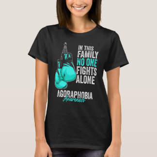 Camiseta Agorafobia Sensibilização Mês Boxando Luvas Rato d