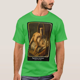 Camiseta Agostino Carracci italiano 1557 1602 arte clássica