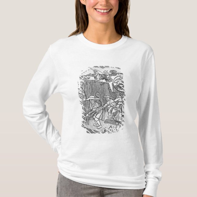 Camiseta Agosto, colhendo, Leo (Frente)
