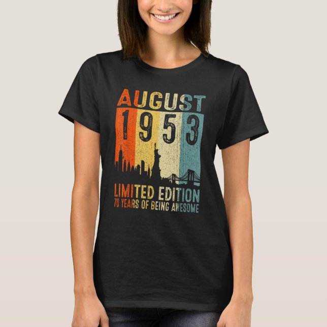 Camiseta Agosto De 1953 70 Anos De Esforço (Frente)