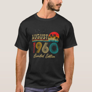 Camiseta Agosto De 1960 61 Anos Antiga Edição Limitada De 6