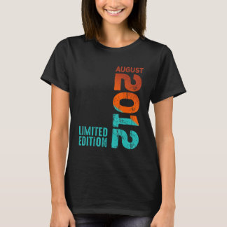 Camiseta Agosto De 2012 Ano De 2012 Retro 2012 Vintage 2012