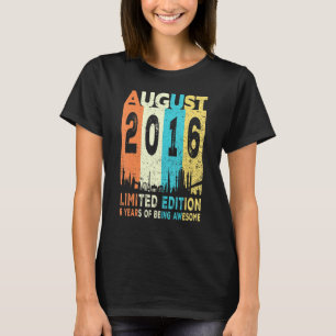Camiseta Agosto De 2016 6 Aniversário De 6 Anos De Incrível