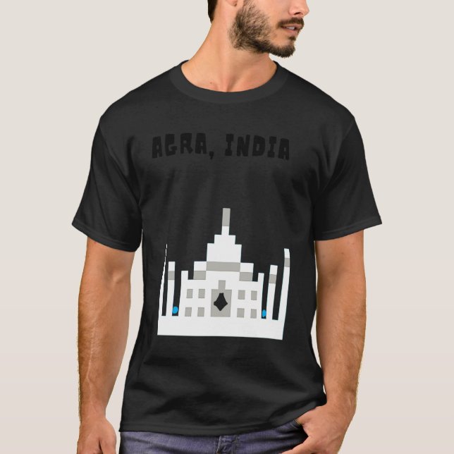 Camiseta Agra, Índia, o belo Taj Mahal (Frente)