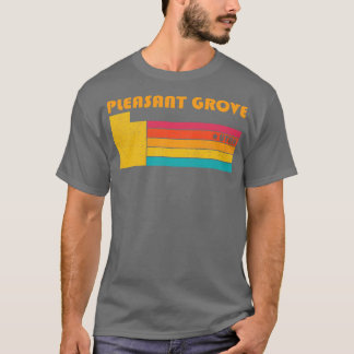 Camiseta Agradável Grove Utah Vintage Afetou Souvenir