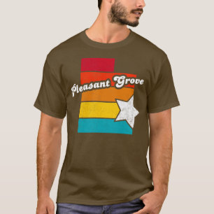 Camiseta Agradável Grove Utah Vintage Afetou Souvenir 2