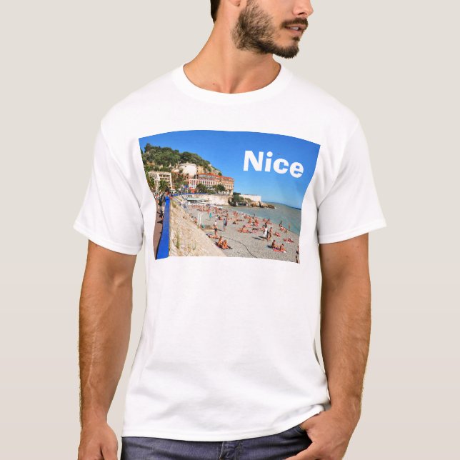 Camiseta Agradável. Riviera francês (Frente)